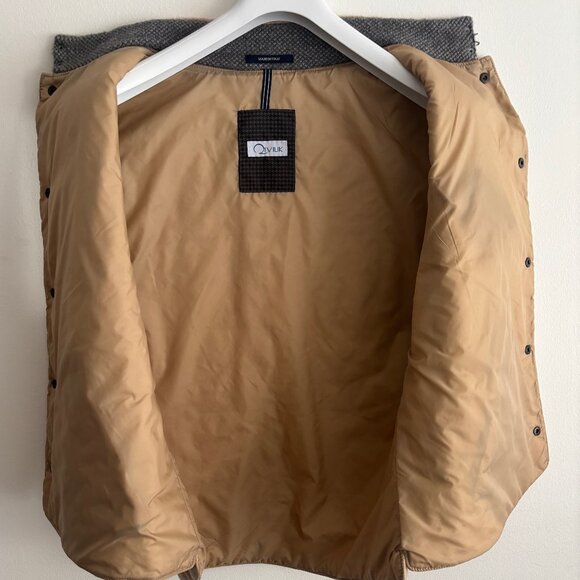 $3500 RARE Qiviuk Quilted Cream/Beige Cashmere Qiviut(Musk Ox Wool) Vest - 44 - Picture 4 of 10
